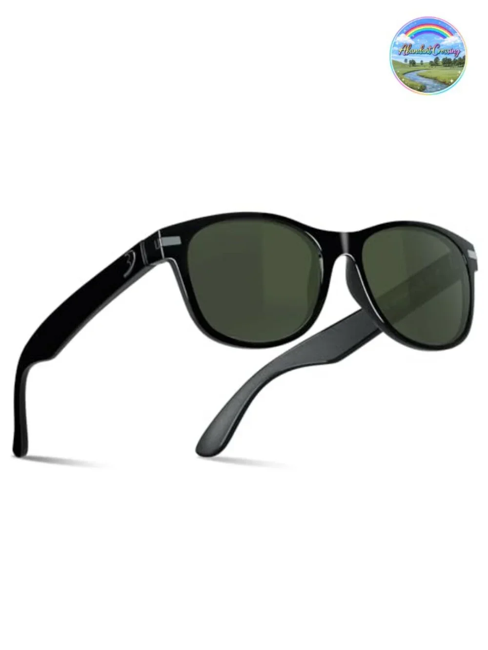 Men's Polarized Sunglasses with Glass Lenses UV Protection Driving Eyewear